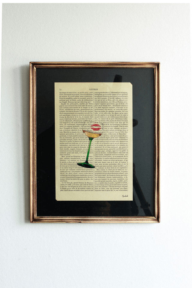 Verre encadré
