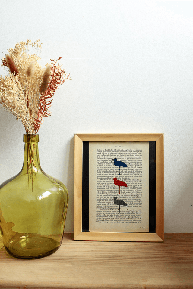 Cigogne encadrée